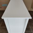 Ikea meuble tv télévision rectangulaire blanc bois pas cher