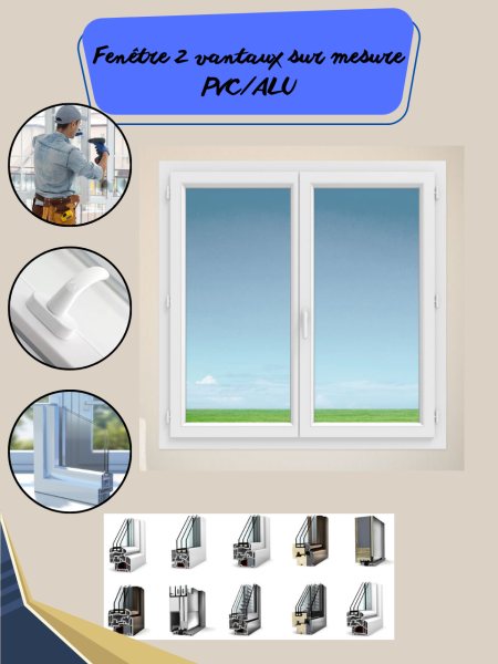 Vente Innovation vue : fenêtres 2 vantaux futuristes