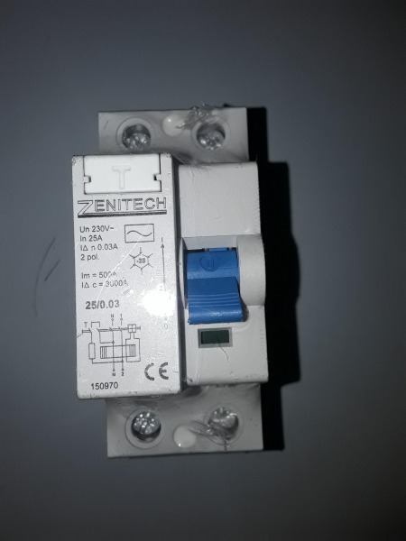 Inter differentiel zenitech 25a