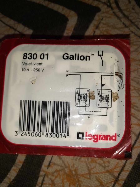 Vente Interrupteur va et vient legrand galion