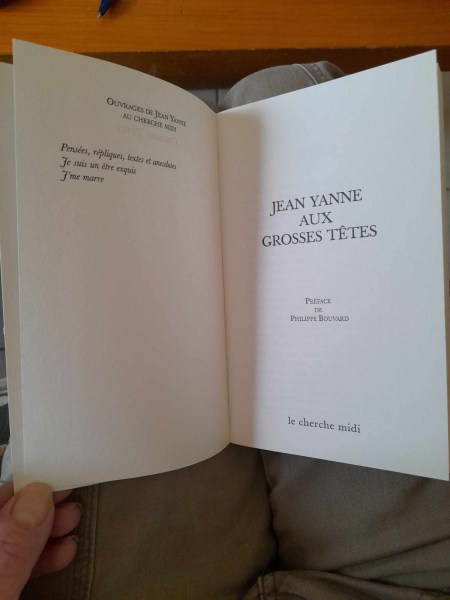 Vente Jean yanne aux grosses têtes- préface de phillippe