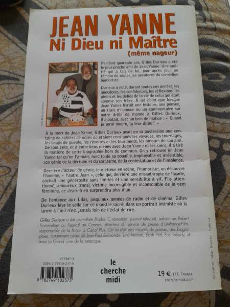 Jean yanne , ni dieu ni maitre ( m&ecirc;me nageur ) pas cher