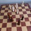 Jeux d'échecs en bois magnétique et pliable neuf occasion