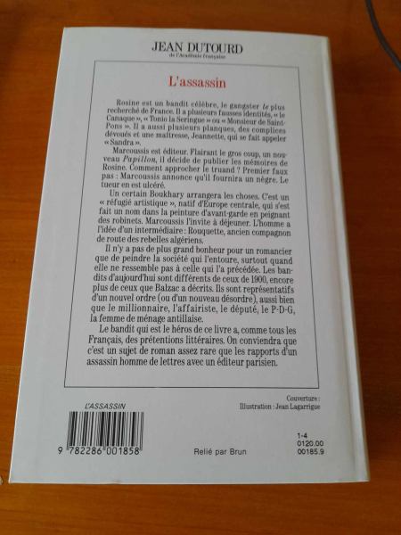 L'assassin - jean dutourd pas cher