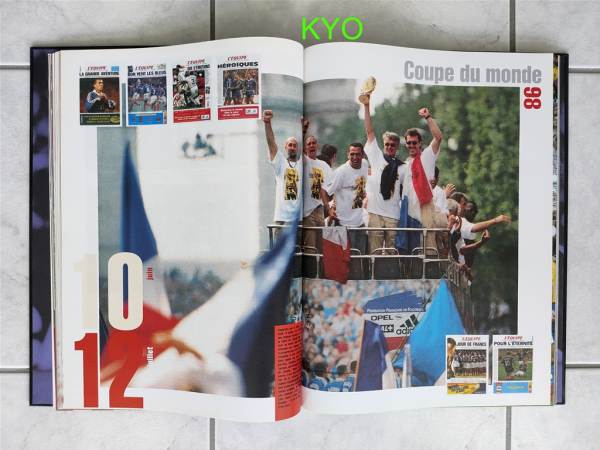 L'equipe - livre de l'ann&eacute;e 1998 - football zidane pas cher