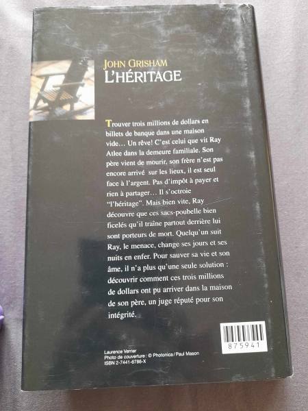 Vente L'héritage - john grisham