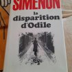 La disparition d'odile - simenon