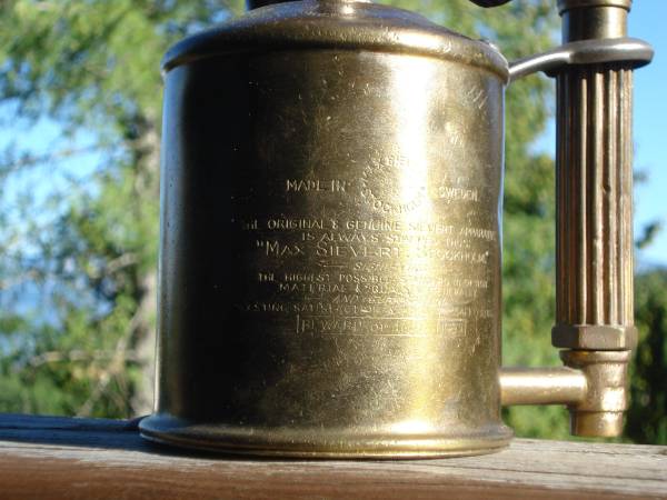 Lampe &agrave; souder vintage max sievert sweden pas cher