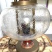 Lampe ancienne ronde - verre aspect gouttes d'eau occasion