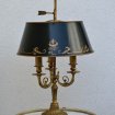 Lampe bouillotte style empire en bronze doré pas cher