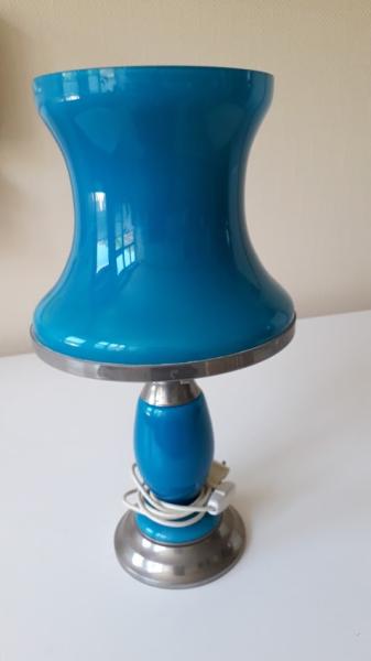 Lampe  opalines bleu - ciel ( diabolos )