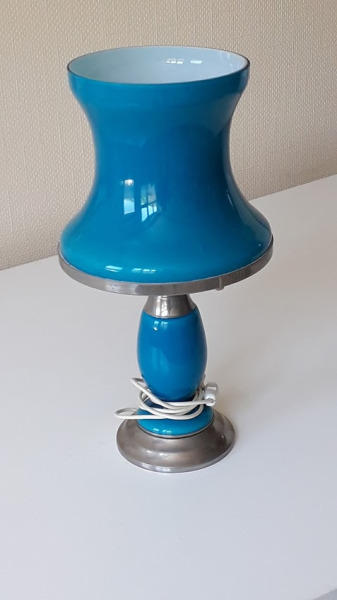 Lampe  opalines bleu - ciel ( diabolos ) pas cher