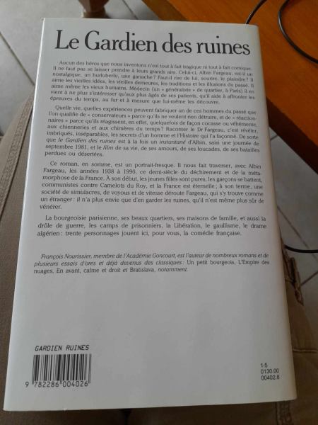 Vente Le gardien des ruines - fran&ccedil;ois nourissier