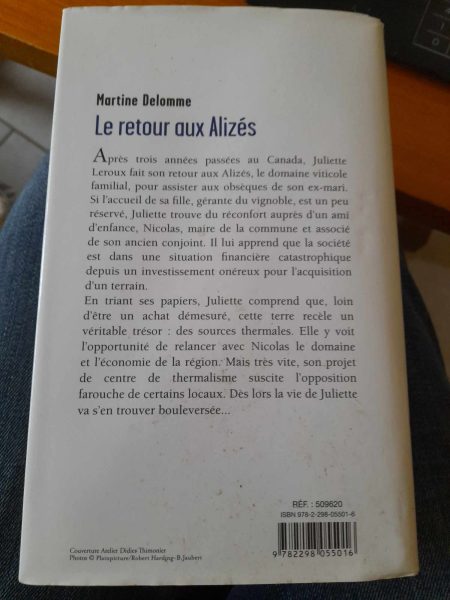 Le retour aux alizés- martine delomme pas cher