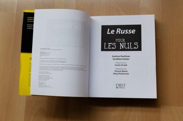 Vente " le russe pour les nuls  "