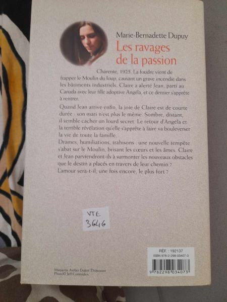 Vente Les ravages de la passion - marie bernadette dupuy