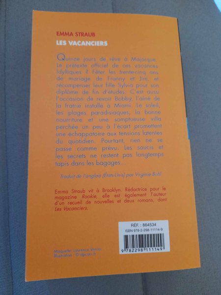 Vente Les vacanciers - emma straub