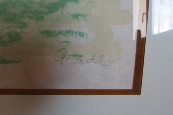 Vente Lithographie originale de venise par jean pradel ,