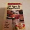 Livre 365 jours de plan - menu