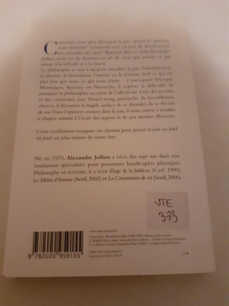 Vente Livre alexandre jollien  "le philosophe nu "