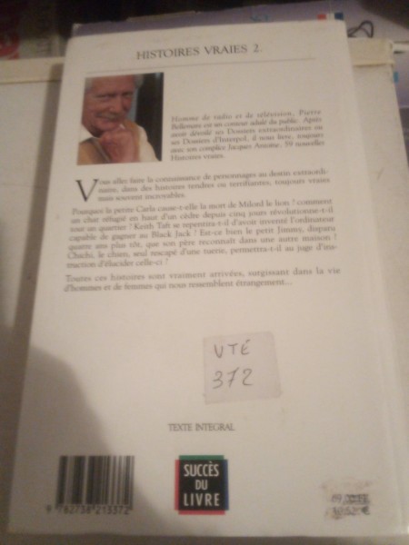 Vente Livre bellemare "histoires vraies" tomes 2