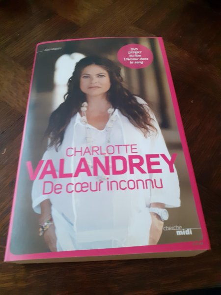 Livre charlotte valandrey "de coeur inconnu "