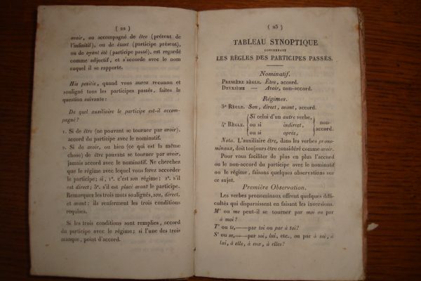 Livre de grammaire 1837 pas cher