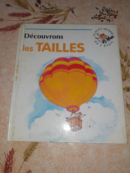 Livre découvrons les tailles