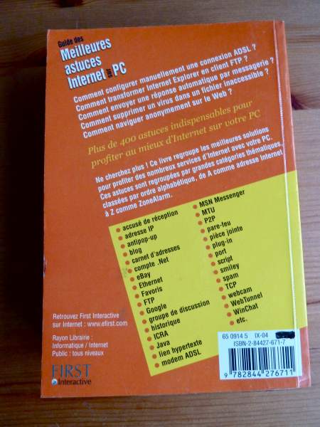 Vente Livre guide des astuces internet pour pc