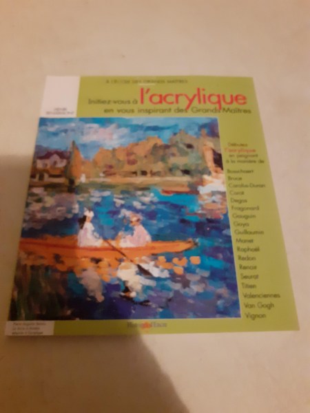 Livre  initiez vous &agrave; l'acrylique