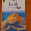 Livre le blé en herbe- colette