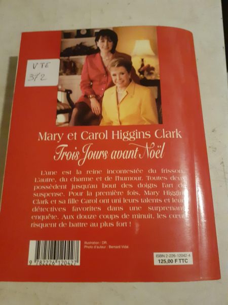 Vente Livre mary higgins clark "trois jours avant no&euml;l"
