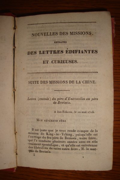 Livre nouvelles des missions 1828 pas cher
