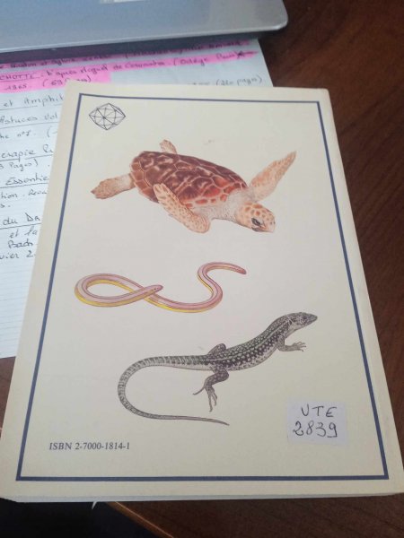 Livre " reptiles et amphibiens " pas cher