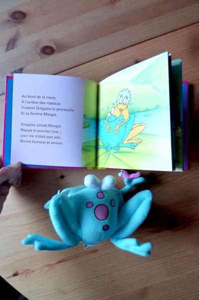Livret + peluche " l'ourson " ou "la grenouille " pas cher
