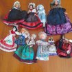 Lot 10 petites poupées de collections