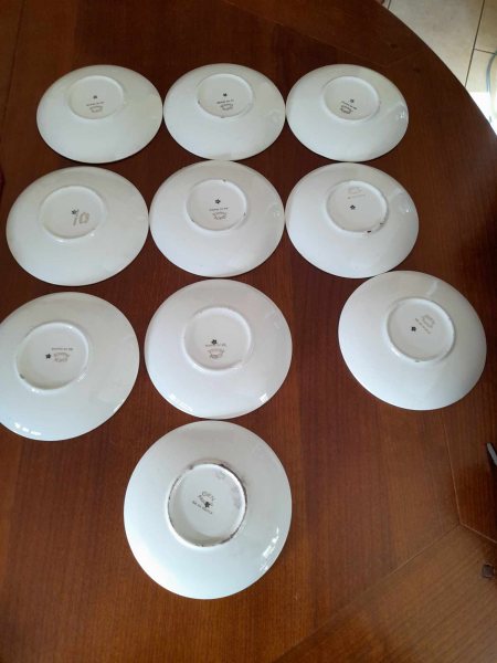 Lot 10 soucoupes porcelaine de gien pas cher
