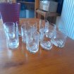 Lot 11 petites verrines en verres forme oval