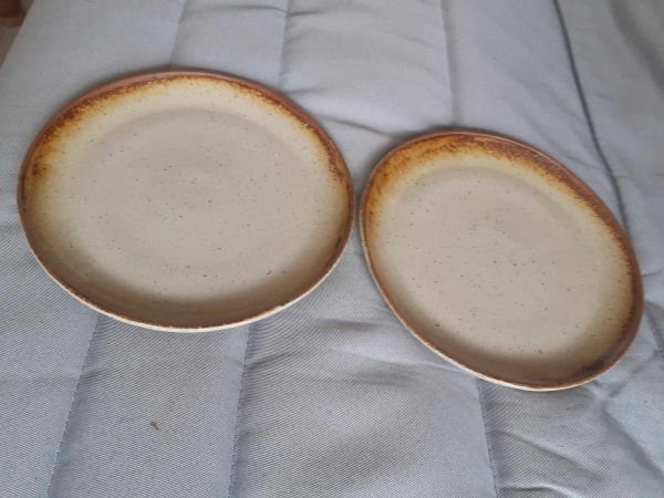Annonce Lot 2  assiettes &agrave; repas en gr&egrave;s