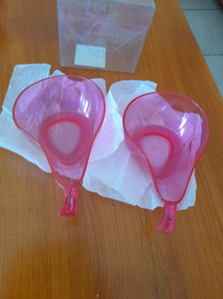 Lot 2 bols &agrave; fruits - coupelles forme poires