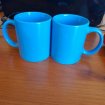 Lot 2 mug bleu en céramique
