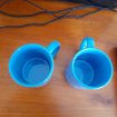 Lot 2 mug bleu en céramique pas cher