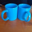 Lot 2 mug bleu en céramique occasion