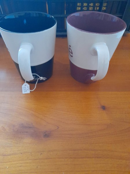 Vente Lot 2 mug  en céramique " thé "