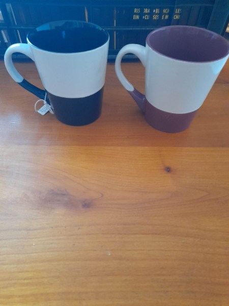 Lot 2 mug  en céramique " thé " pas cher