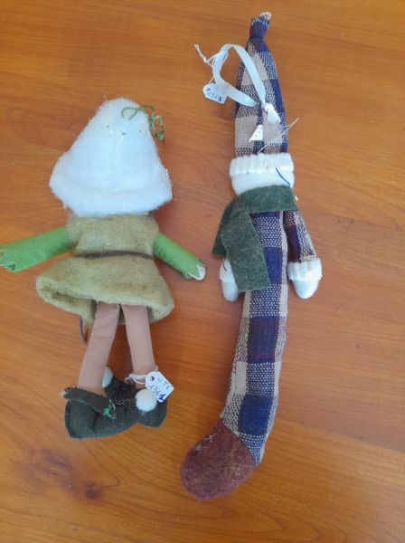 Vente Lot 2 personnages à suspendre jardi enseigne