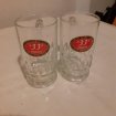 Lot 2 verres à bières 33 export type bock