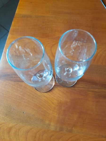 Vente Lot 2 verres publicitaires calvados busnel