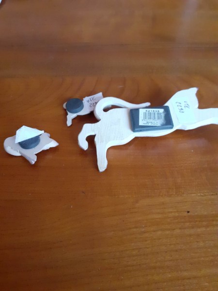 Annonce Lot 3 aimants " chat " - r&eacute;fr&eacute;girateur , tableaux