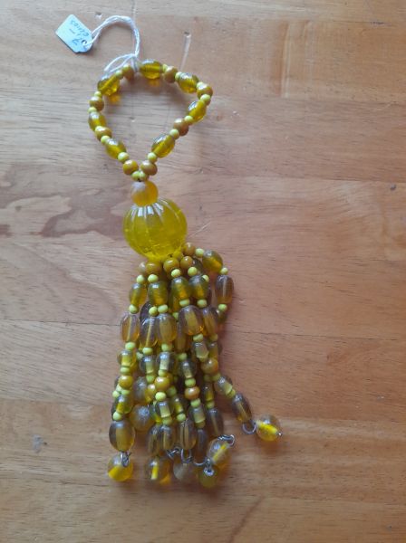 Lot 3 embrasses &agrave; rideau en perle pas cher